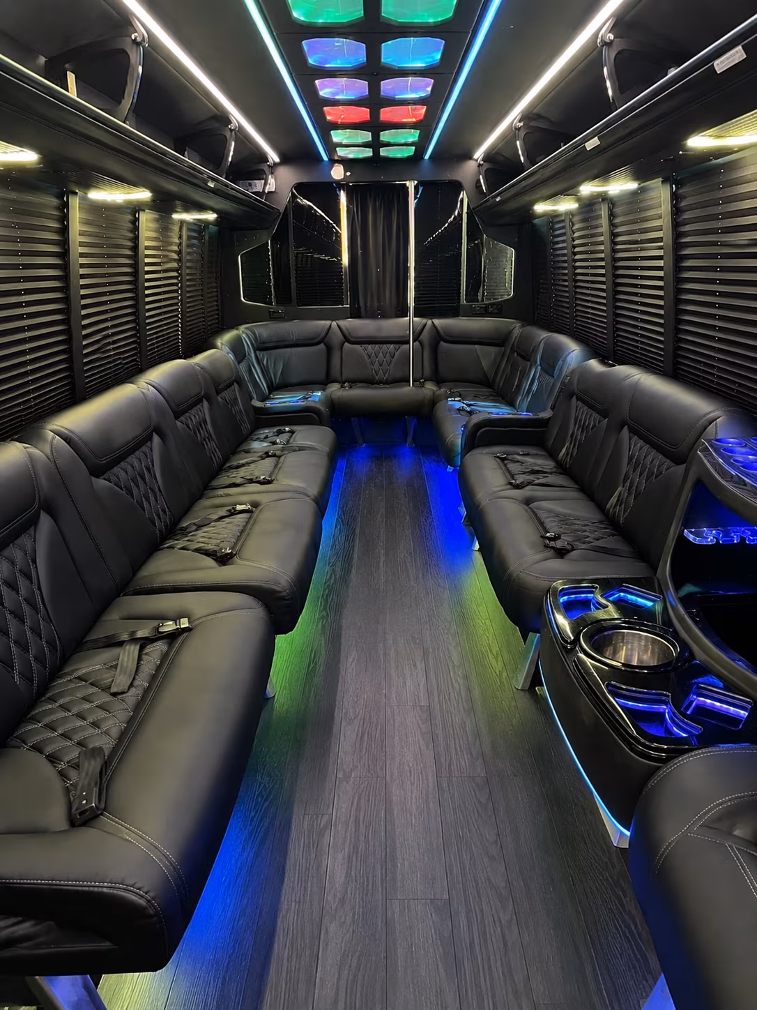 hialeah 20 passenger party bus interior