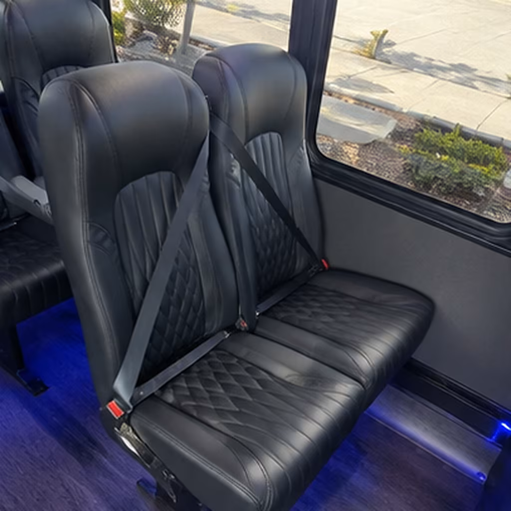 hialeah 25 passenger minibus inside