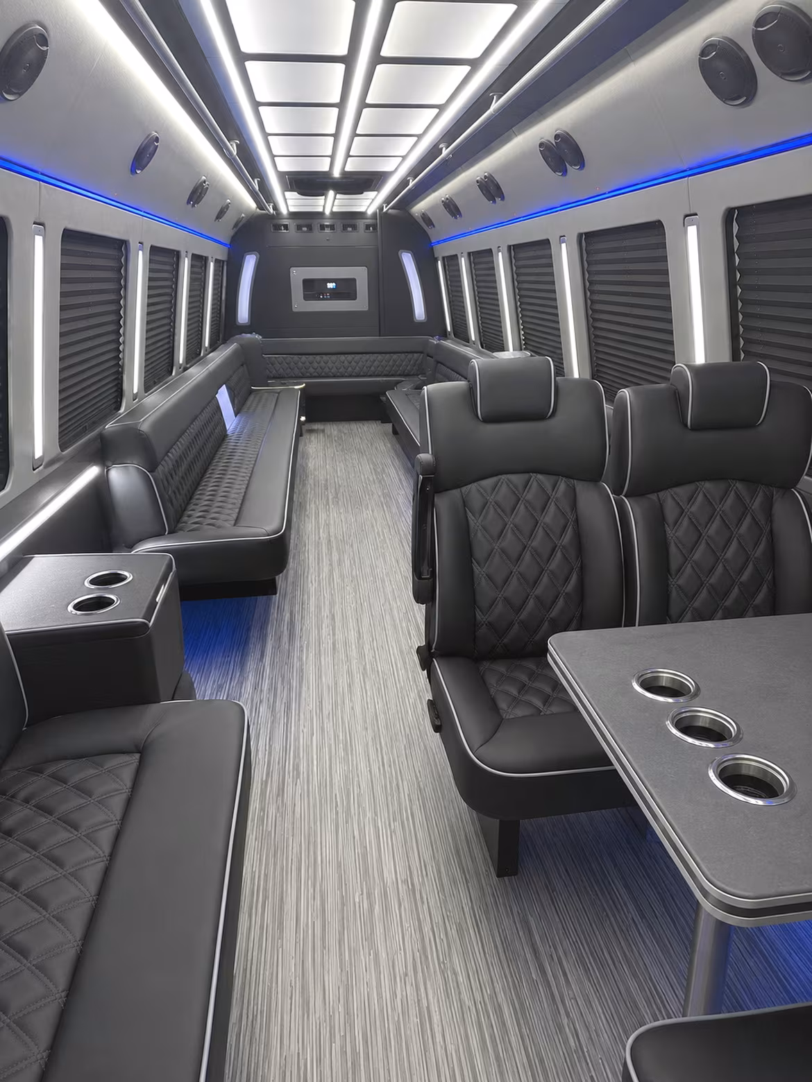 hialeah 25 passenger party bus inside