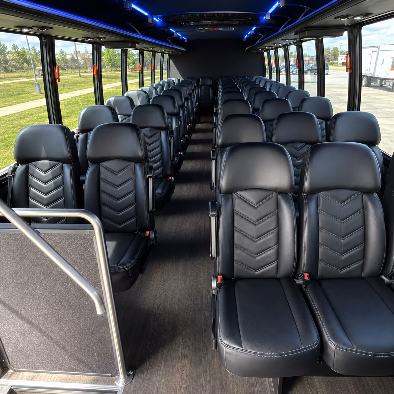 hialeah 28 passenger minibus inside