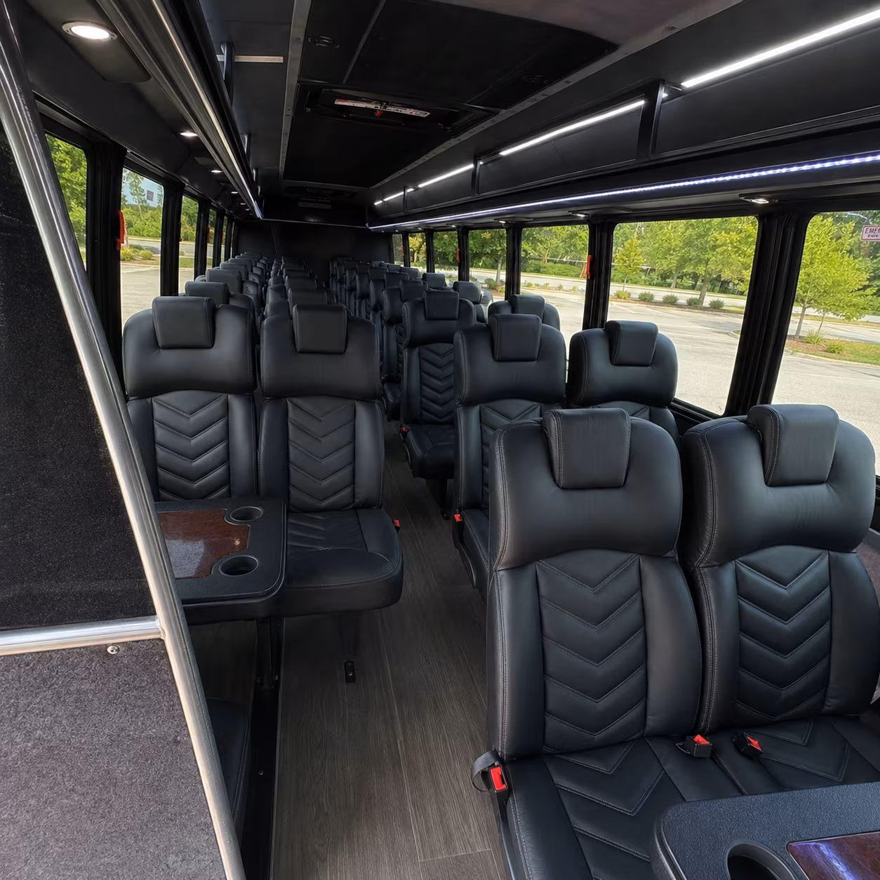 hialeah 28 passenger minibus interior