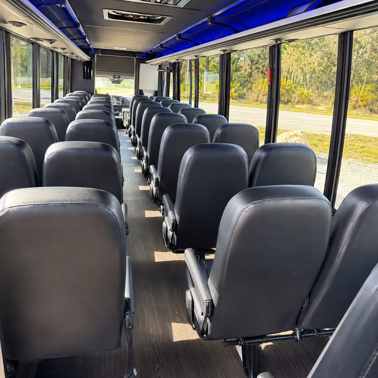 hialeah 30 passenger minibus interior