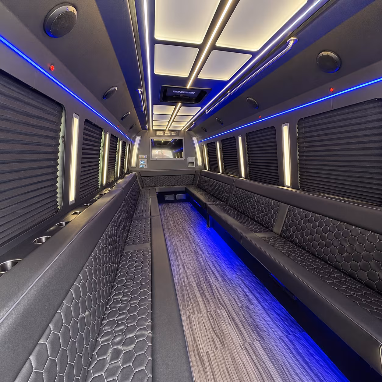 hialeah 30 passenger party bus interior