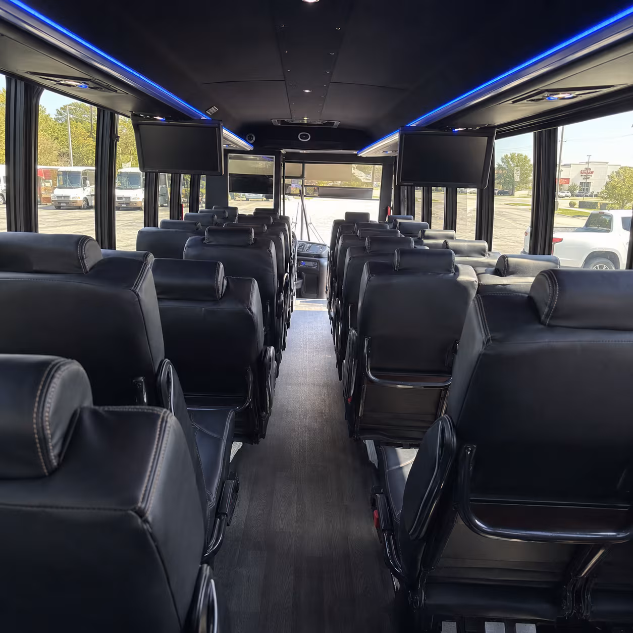 hialeah 35 passenger minibus inside