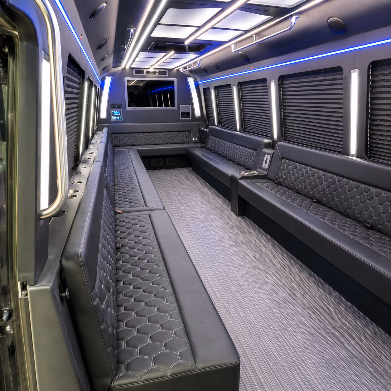 hialeah 40 passenger party bus interior
