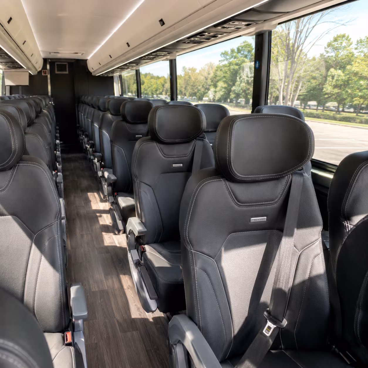 hialeah 56 passenger charter bus interior