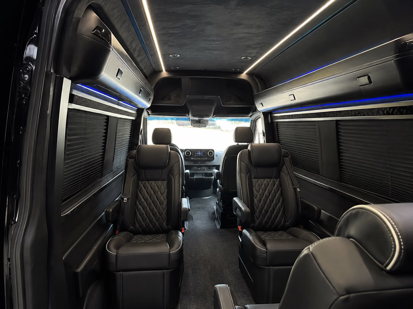 hialeah sprinter van with driver inside